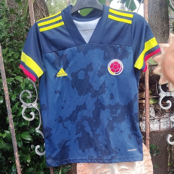 Adidas Kids' Blue Soccer Jersey US Sz 26/ Youth Small